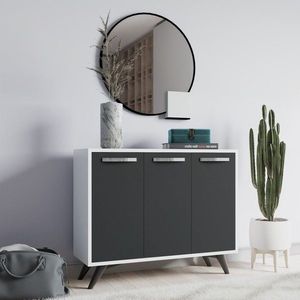 Víceúčelová skříňka Piffa - White, Anthracite obraz