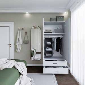 Šatní skříň Yaman 1600-042 - White obraz