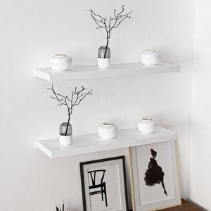 Nástěnná police Gizli2 80 - White obraz