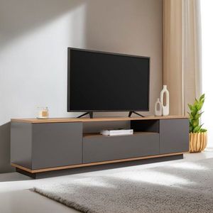 TV stolek Veramont - Anthracite, Atlantic Pine obraz