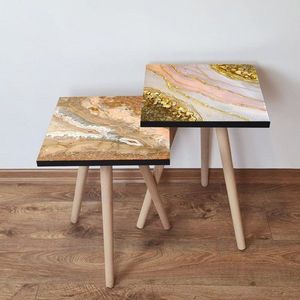 Sada odkládacích stolků (2 kusy) 2Shp423 - Salmon obraz