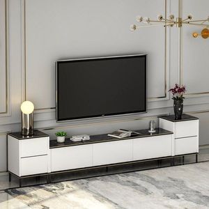 TV stěna / Sestava pod TV Imaj - White, Marble obraz