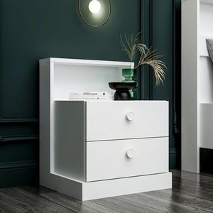 Noční stolek Life - White obraz