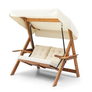Garden Double Swing Chair Galata Swing S2 - Cream obraz