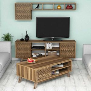 Living Room Furniture Set Inci - Walnut obraz