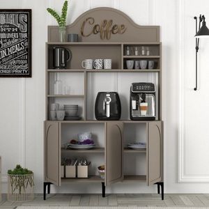 Coffee Bar Cabinet Lyon 120 - Atlas, Black obraz