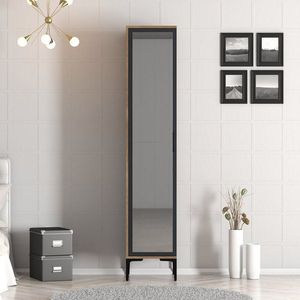 Šatní skříň Kumsal R - Walnut, Anthracite obraz