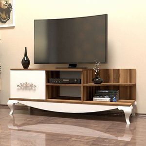 TV stolek Sultan - Walnut, White obraz