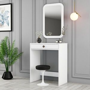 Toaletní stolek Lizbon Mirror - White obraz