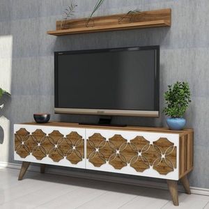TV stěna / Sestava pod TV Nisan - Walnut obraz
