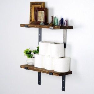 Dekorativní dřevěná nástěnná police Lam005 obraz