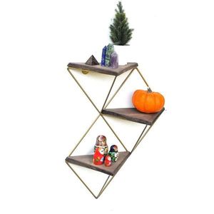 Dekorativní dřevěná nástěnná police Wr076 obraz