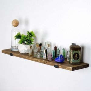 Dekorativní dřevěná nástěnná police Lam010 obraz