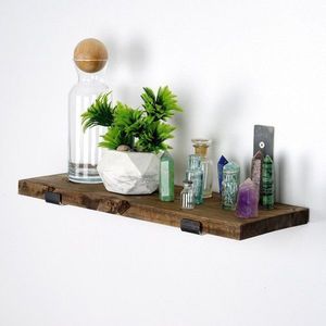 Dekorativní dřevěná nástěnná police Lam007 obraz