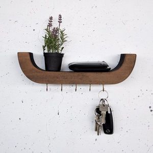 Dekorativní dřevěná nástěnná police Raf289 obraz