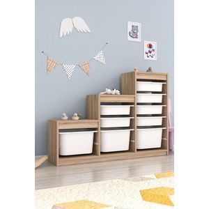 Víceúčelová skříňka Swiss - Sonomo, White obraz