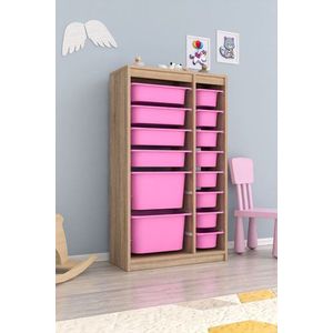 Víceúčelová skříňka Montana Xs 2D4N8U - Sonomo, Pink obraz