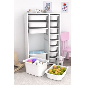 Víceúčelová skříňka Rine 2D4K8U - White obraz