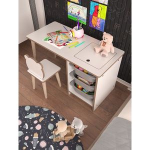 Psací stůl Soho - White, Grey obraz