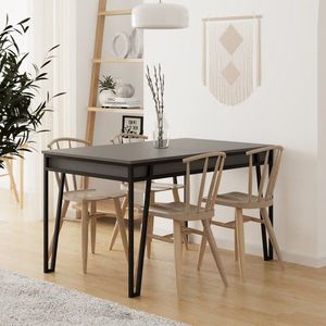 Extendable Dining Table Pal - Anthracite obraz
