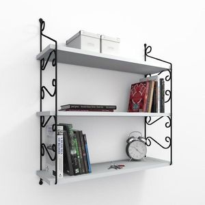 Nástěnná police Seramoni 3'lü - White obraz