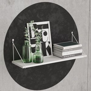 Nástěnná police Armoni - Shiny White obraz