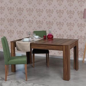 Extendable Dining Table Oblo - Walnut obraz