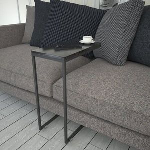 Odkládací stolek / Příruční stolek Callen - Black Marble obraz