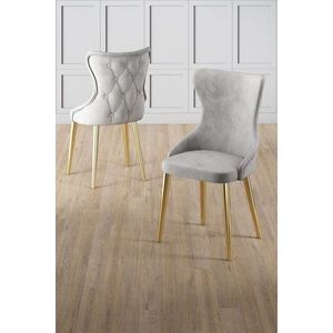 Sada židlí (6 kusů) Alpa - Grey, Gold obraz