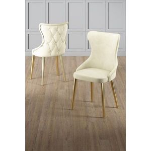 Sada židlí (6 kusů) Alpa - Cream, Gold obraz
