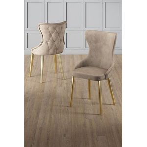 Sada židlí (6 kusů) Alpa - Cappuccino, Gold obraz