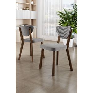 Sada židlí (6 kusů) Arfe - Grey, Brown obraz