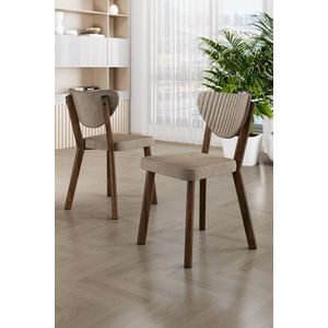 Sada židlí (6 kusů) Arfe - Cappuccino, Brown obraz