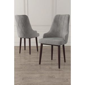 Sada židlí (6 kusů) Trex - Grey, Brown obraz