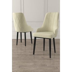 Sada židlí (6 kusů) Trex - Cream, Black obraz