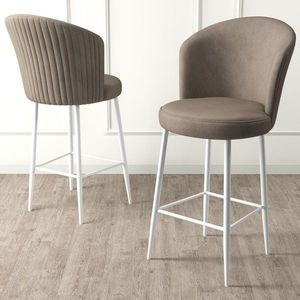Bar Stool Set (4 Pieces) Alte - Cappuccino, White obraz
