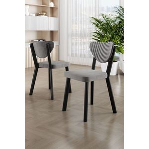 Sada židlí (6 kusů) Arfe - Grey, Black obraz