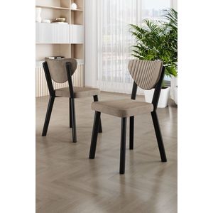 Sada židlí (6 kusů) Arfe - Cappuccino, Black obraz