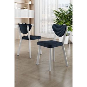 Sada židlí (6 kusů) Arfe - Anthracite, White obraz