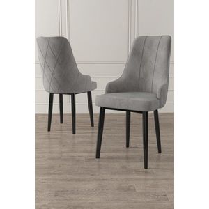 Sada židlí (4 kusy) Trex - Grey, Black obraz