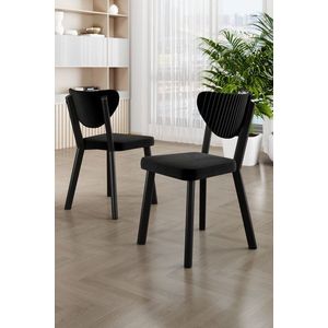 Sada židlí (4 kusy) Arfe - Black obraz
