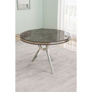 Jídelní stůl Mos - Anthracite, Chrome obraz