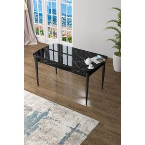 Jídelní stůl Zen - Black Marble, Black obraz