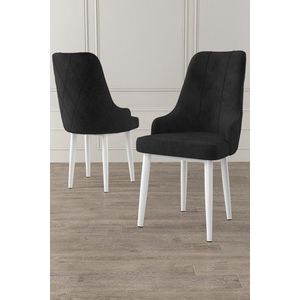 Sada židlí (2 kusy) Trex - Black, White obraz