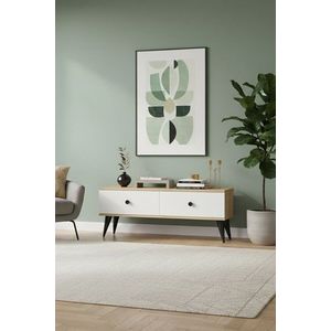 TV stolek Mona 120 - Sapphire Oak, White obraz