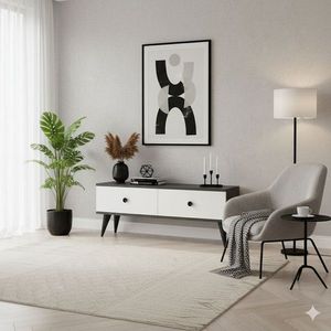 TV stolek Mona 120 - Anthracite, White obraz