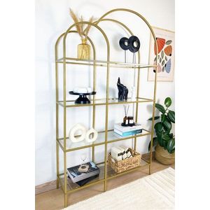 Knihovna Twin - Gold, Transparent obraz