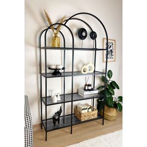 Knihovna Twin - Black, Fume obraz