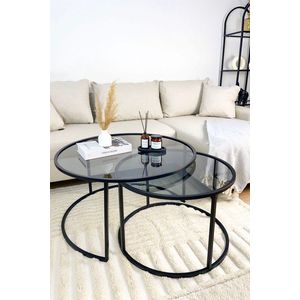 Konferenční stolek Tokyo 80 - Black, Fume obraz