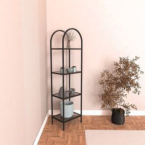 Knihovna Mona - Black, Smoked Glass 40 obraz